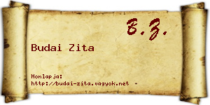 Budai Zita névjegykártya